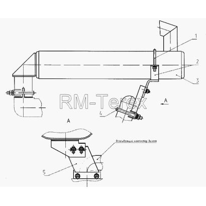 Установка глушителя